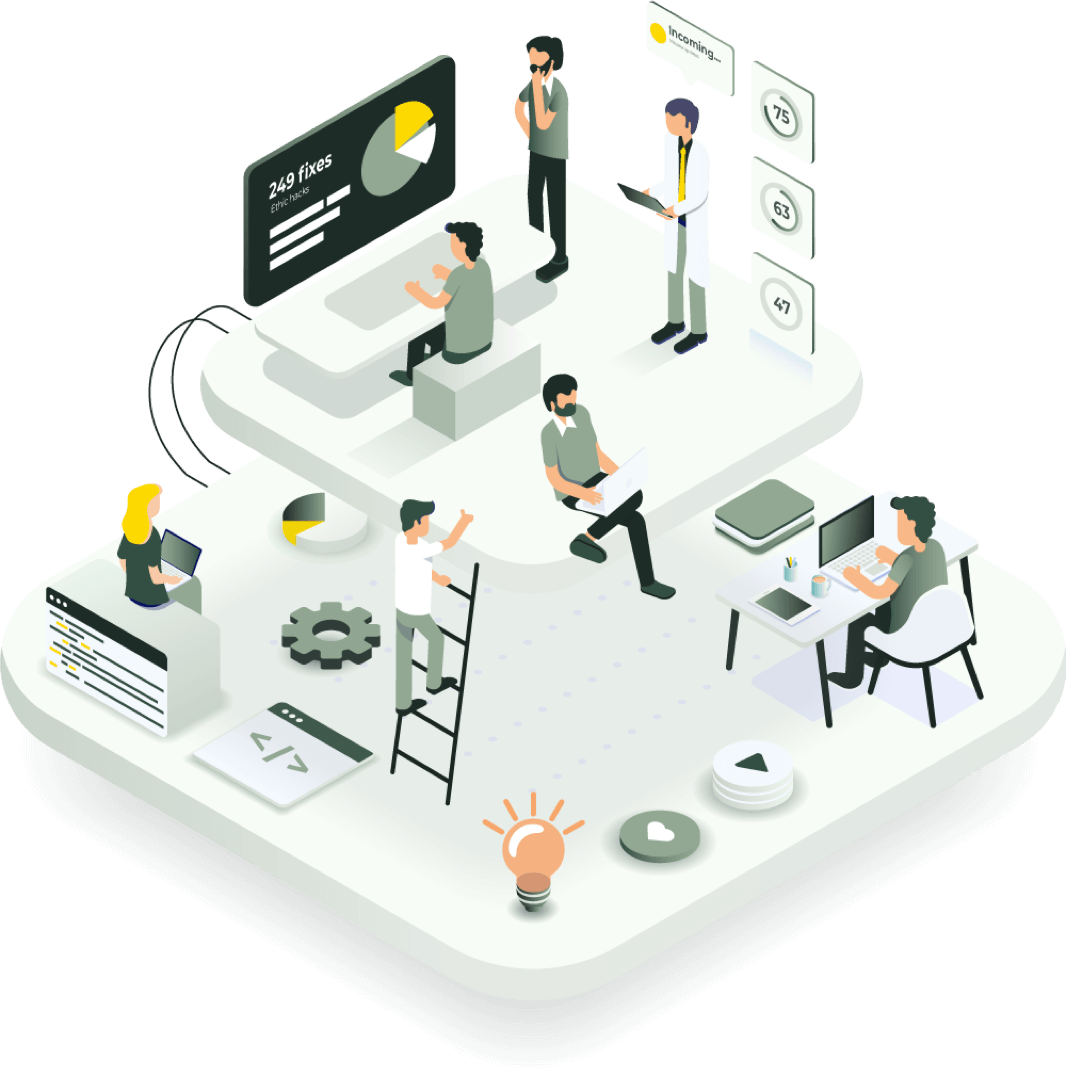 Attic isometrische illustratie