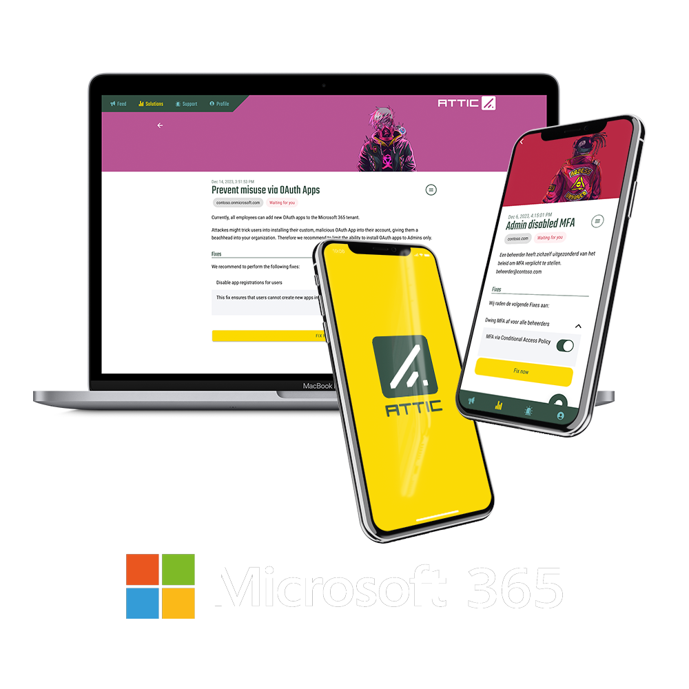Attic voor Microsoft 365 — beveiliging voor uw Microsoft 365 omgeving
